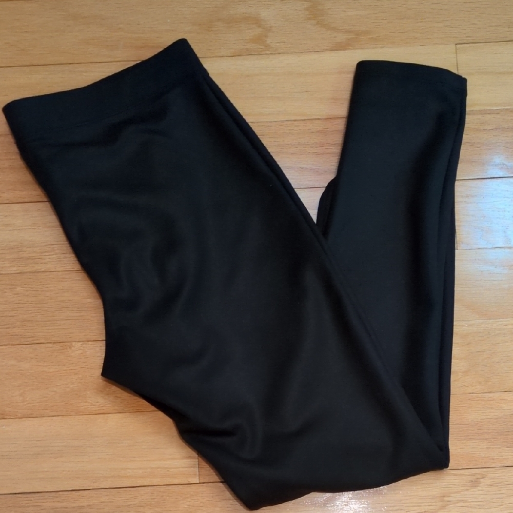 Express Black Faux Leather Pull On Leggings Size Large